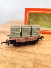 TRIANG Hornby R340 BR THREE CONTAINER WAGON B734259 BOXED