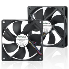 2PCS PWM 4Pin Computer Case Fan 120mm x 25mm 12v DC Brushless Fan for Cooling...