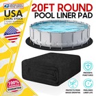 New Listing236inch 1.5mm Round Pool Liner Pad Prevents Punctures Easy to Install Pool Mat