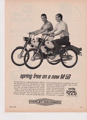Harley Davidson Motorcycle Print AD VINTAGE 1960s - You Choose | eBay