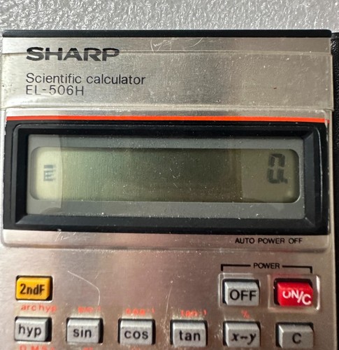 CALCULATRICE Vintage SHARP EL 506H Scientofic Calculator Japan - Photo 12/12