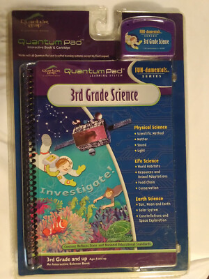 leapfrog quantum pad learning system 3rd Grade Science -- *sealed* never opened 