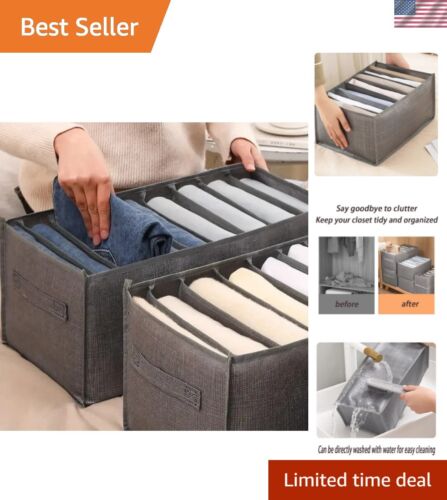 Jeans Pants Storage Box Wardrobe Clothes Organizer Cabinet Drawers Organizer ...