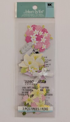 RARE Jolee's MINI Bouquets Wedding Flowers Scrapbooking Stickers