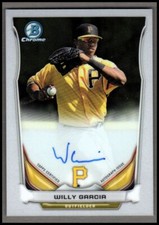 2014 Bowman Chrome Prospect Autographs #BCAPWG Willy Garcia AUTO - NM-MT