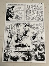 POPEYE #125 original comic art STUNNING SPLASH SPIES 1974 SIGN WILDMAN  COMPUTER