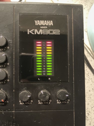 Yamaha KM802, 8 channels, Rare Vintage Mixer Missing 2 Knobs *FAST SHIPPING* - Picture 13 of 13