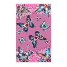 Beautiful Spring Butterflies Area Rug Perfect for Girls Room  