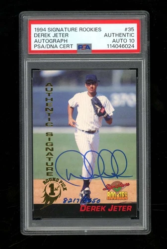 1994 Signature Rookies Derek Jeter Signed Autograph /8650 PSA 10 Auto SE425