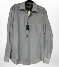 NWT Egara Shirt Mens XL Multicolor Check Long Sleeve Button Up