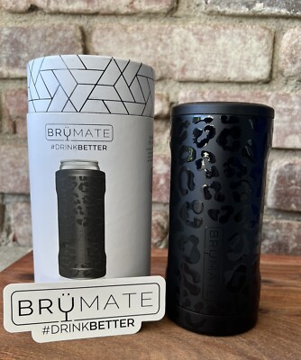 Brumate Hopsulator Slim Insulated Can Cooler ONYX LEOPARD ~New In Box