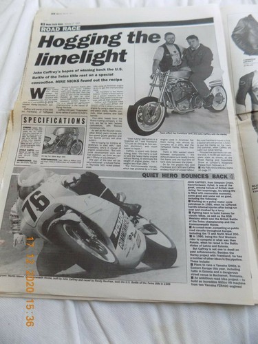 Motor Cycle News/BMW K1100RS/GILERA/Cagiva/Suzuki GSXR1100 colour poster/TM125 - Picture 9 of 10