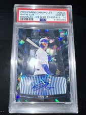 2020 Panini Chronicles Gavin Lux Obsidian Auto Blue /23 PSA Gem Mint 10 RC