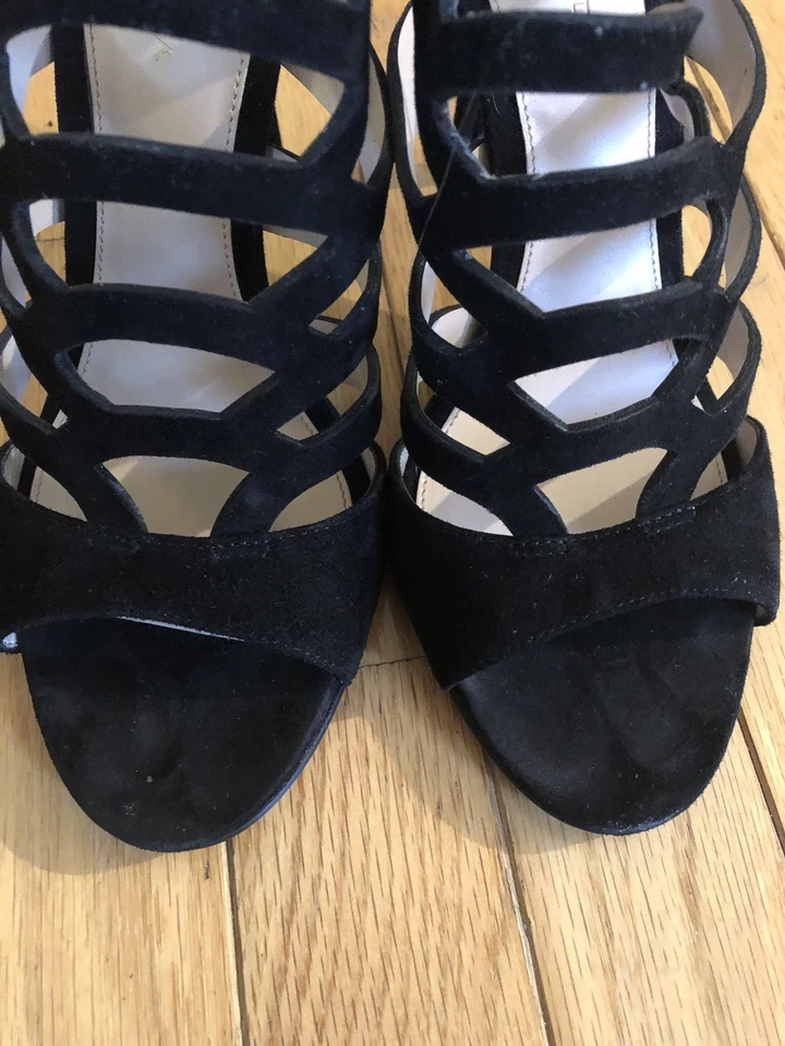 Pelle Moda 'Elham' Sandal Black Kid Suede Size 8.5 $185 - Image 4 of 4