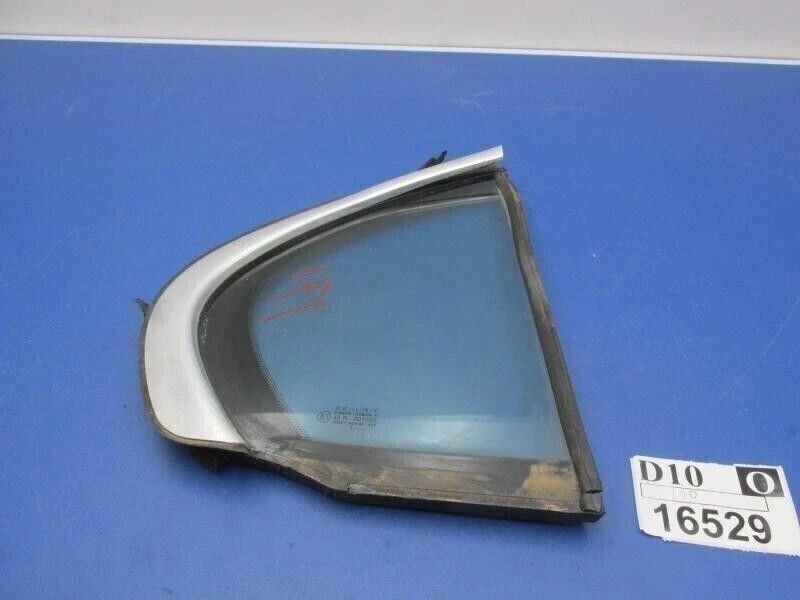 Ventana de vidrio de ventilación tipo X 2002 2005 Jaguar pasajero derecho puerta trasera OEM Foto 3 de 4