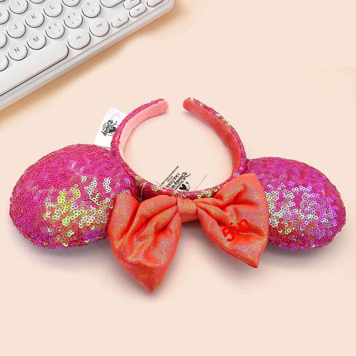 Disney Parks Red Sequin Minnie Ears Shanghai Disneyland Headband NWT PHOTOS: New Redd Sequin Minnie Ears Arrive for the Holidays  main image 3