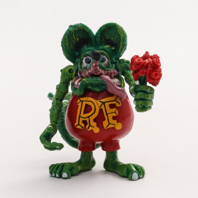9cm Rat Fink Ed Roth Figure Pinstripe Art Mooneyes Hot Rod Planet
