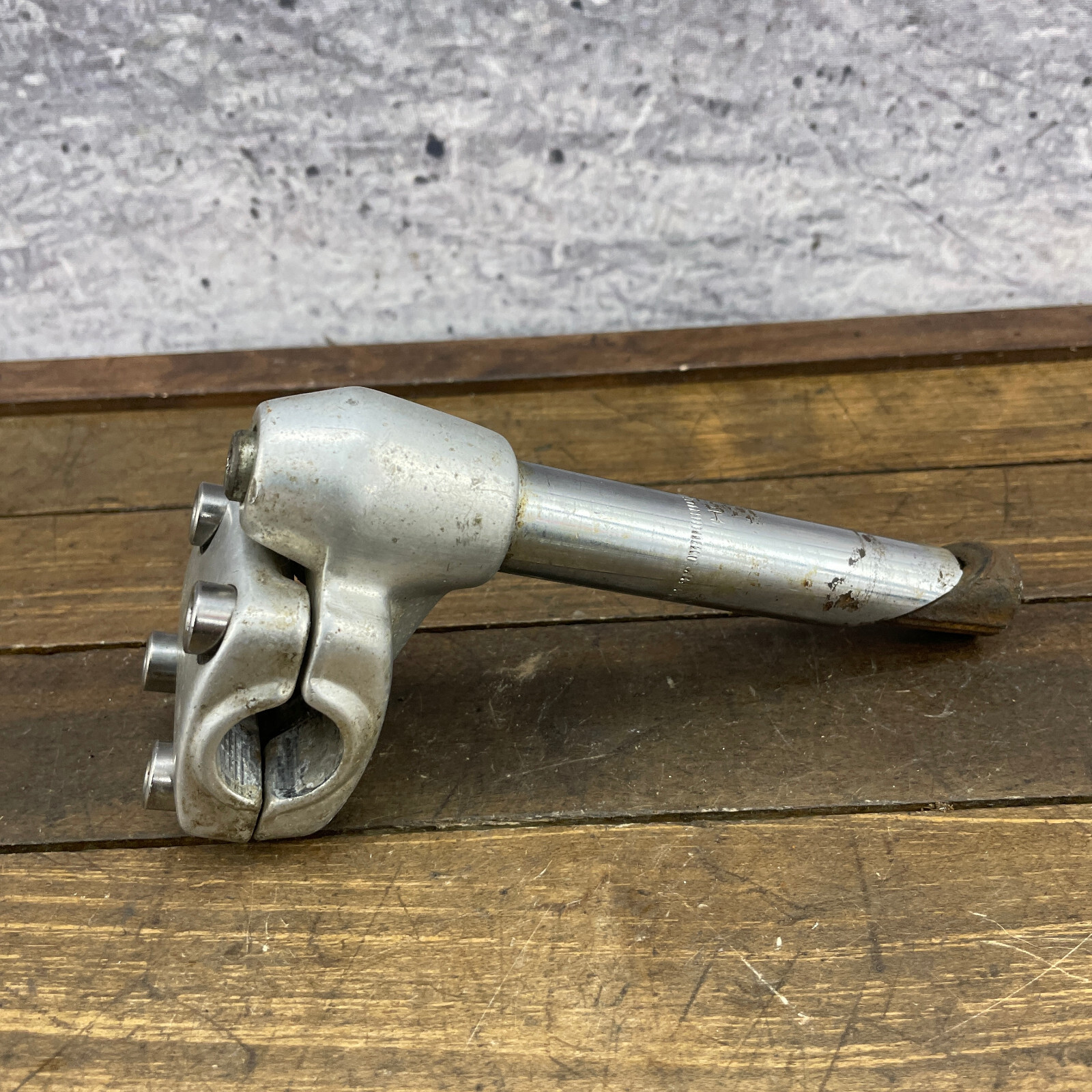 Vintage BMX Stem Old School BMX MX-550 Silver 80s Neck 21.1   Brute Style Alloy