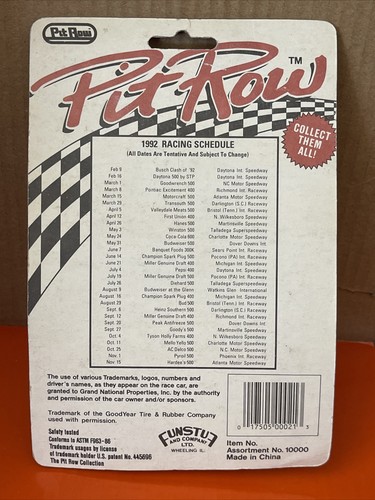Stock auto ufficiale Pit Row 1992 21 Dale Jarrett di Funstuf & Company - Foto 2 di 4