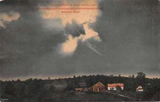 Webster Massachusetts Bates Grove Moonlight Antique Postcard J48412