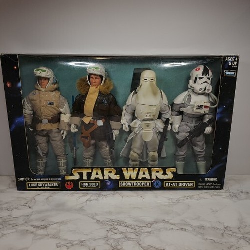 Star Wars 12" Luke Skywalker Mark Hammil Han Solo Harrison Ford At-At Snow Troop - Foto 24 di 24