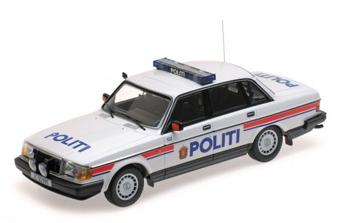 MINICHAMPS 1986 Volvo 240 GL 'Politi Norway' Police Car LE of 300pcs 1:18*New!