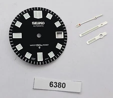 NEW SEIKO SUWA DIAL HAND SET 6105 8000 6105-8110 8119 WHITE VER. WATCH BVT06380