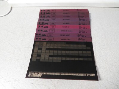 Vintage Kawasaki OEM 74-89 KX125 Parts Catalog Microfiche Lot of 9