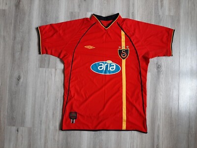 UMBRO アンブロ GALATASARAY ガラタサライ サッカーユニフォーム GALATASARAY 2002 2003 HOME FOOTBALL SHIRT SOCCER JERSEY UMBRO sz S