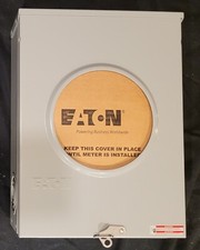 EATON UHTRS213BE 200A 600V Type 3R Enclosed Meter Socket w/ Bypass Horns