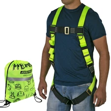 Safety Harness 1D Ring Fall Protection Full Body ANSI OSHA UL JORESTECH