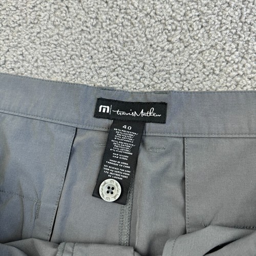Travis Mathew Shorts Mens 40 Gray 10" Chino Golf Stretch Performance Athletic - Picture 3 of 12
