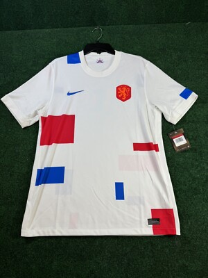 Nike Netherlands National Team Dri-Fit Away Soccer Jersey CV5742-100 Men's L