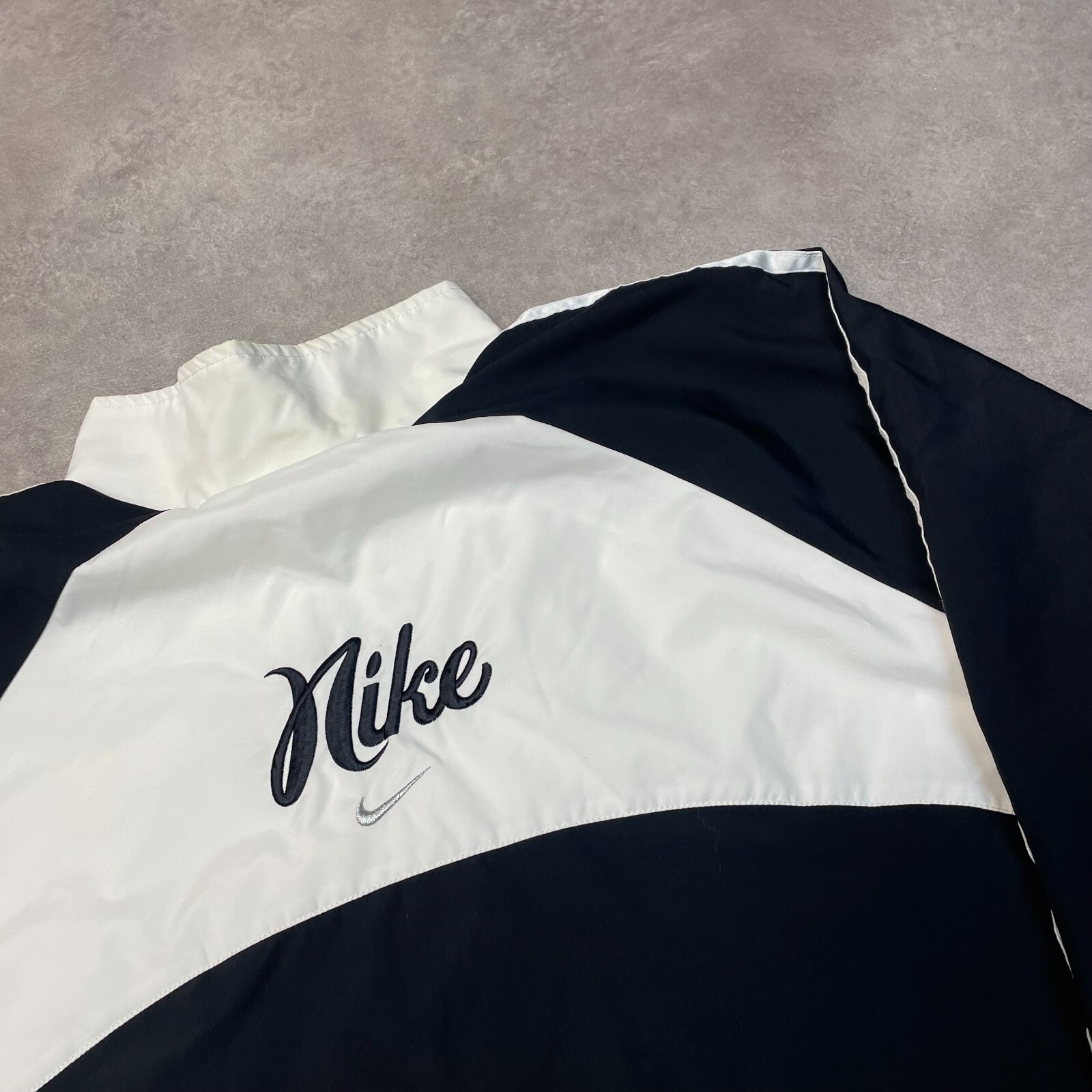 Nike Track Jacket Womens Vintage 90s Full Zip Small Swoosh Windbreaker White 2XL image 10