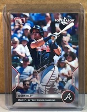 2022 TOPPS NOW Postseason #PS-31 AUSTIN RILEY ATLANTA BRAVES Print Run 1439