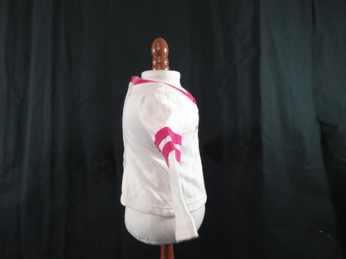 American Girl Doll True Spirit White Jean Denim Jacket + Logo Sweatshirt Hoodie - Picture 18 of 23