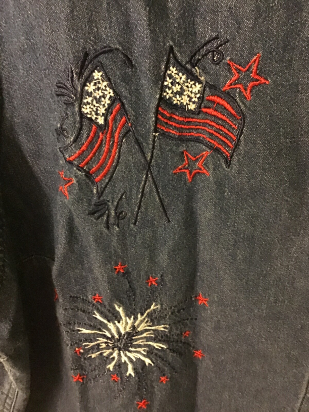 Basic Editions button down denim shirt  size 2x - image 3