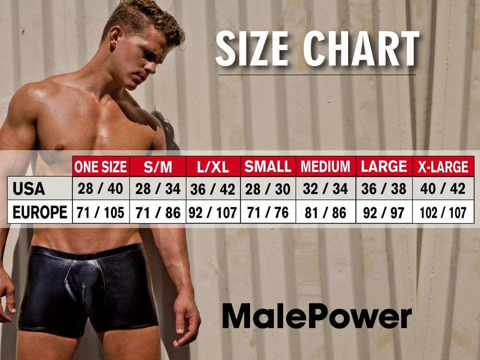 Underwear: Male Power 129-281 Easy Breezy Mini Short with Sleeve - Image 2 of 2