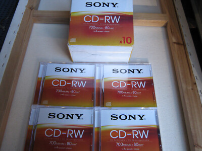 4x SONY CD-RW Rewritable Compact Disc, 80 min 700 MB -  NEU!