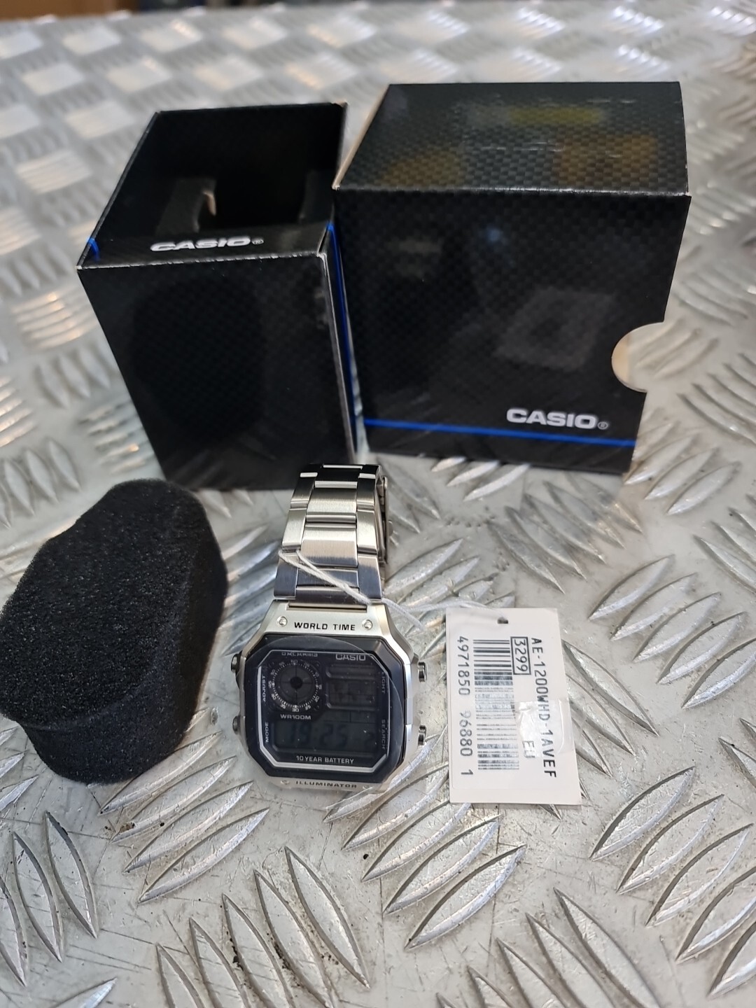 Casio Mens Watch AE1200WHD1AVEF Digital World Time Chronograph eBay