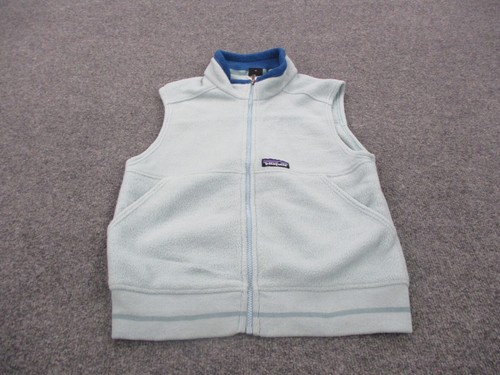 Patagonia Vest Jacket Boys M 10 Blue Fleece Outdoor Hiking Synchilla 65750 - Picture 2 of 10