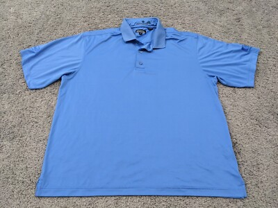 #ad Monterey Club Polo Shirt Mens Extra Large Blue HP Intel $9.39