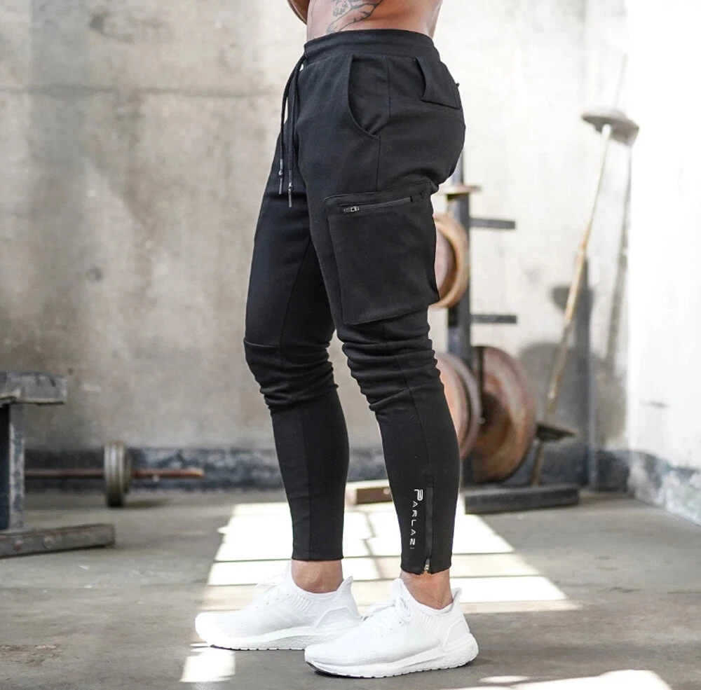 CA, Code Smart Cargo Trousers - Black, Gym Pant Men