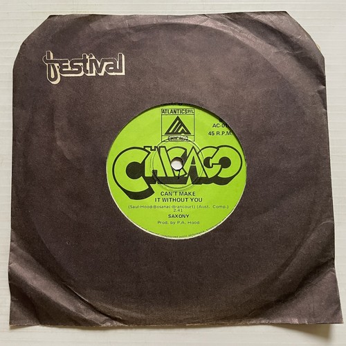 Saxony A World Of Illusion Vinyl Record 7” 45RPM AC-010 Chicago Records 1975 - Picture 12 of 24
