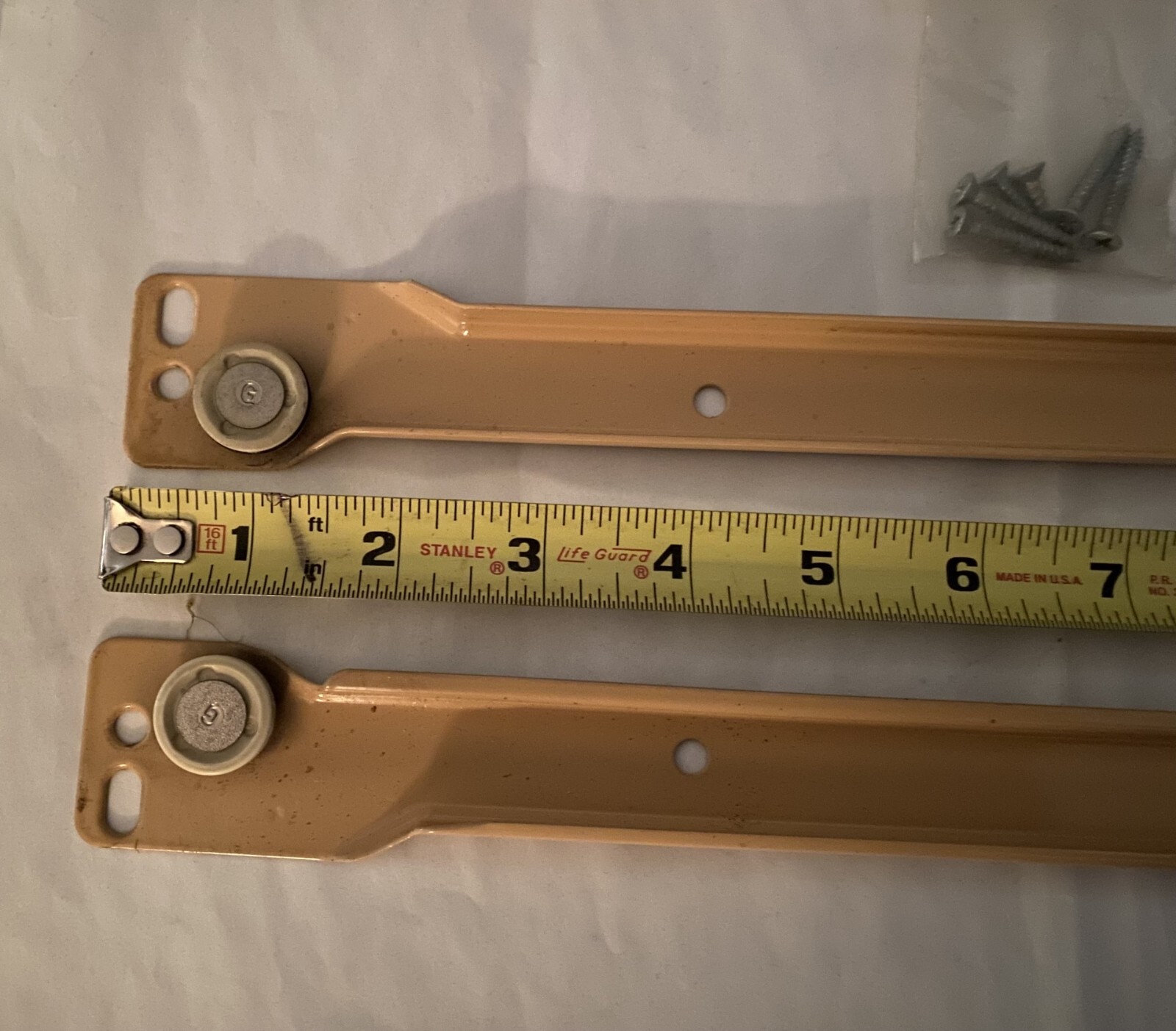 Merillat 4 metal drawer roller track brackets sliders merrillat