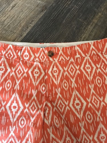 Women’s Shorts Size 4 By Old Navy Orange & White - Picture 2 of 5