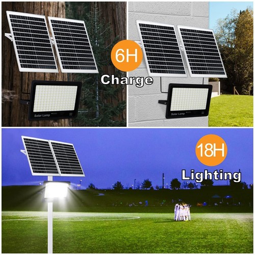 400W Solar Security Flood Lights,LED Street Light Outdoor IP66 Waterproof wit... - Picture 4 of 8