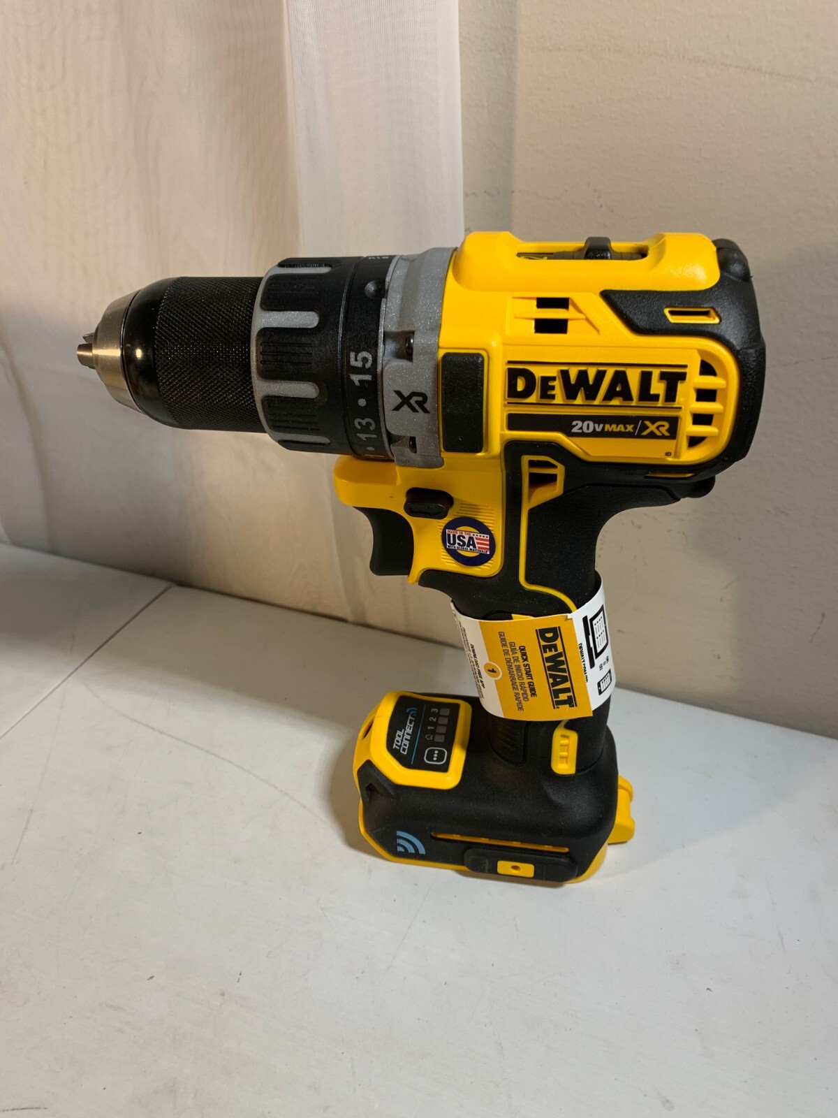 DeWalt DCD797 Yellow Black Cordless Compact Brushless Hammer Drill 20V
