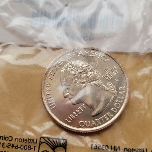2007P+D Wyoming State BU Washington Statehood Quarter Set From Mint Roll 220241G - Picture 5 of 5