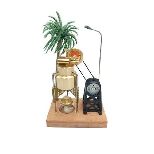 Mini Vintage Live Steam Engine Model With Brass Boiler Generator Motor Gift Toy - 第 13/18 張圖片